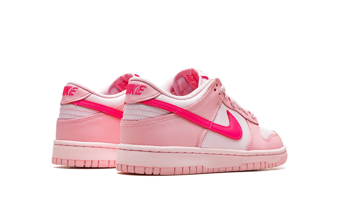 Nike Pink & White Low-Top Sneakers with Bright Pink Swoosh