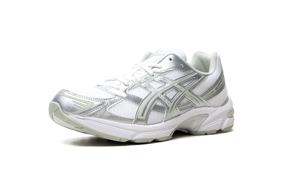 ASICS Mesh Sneakers - White, Silver & Pale Green