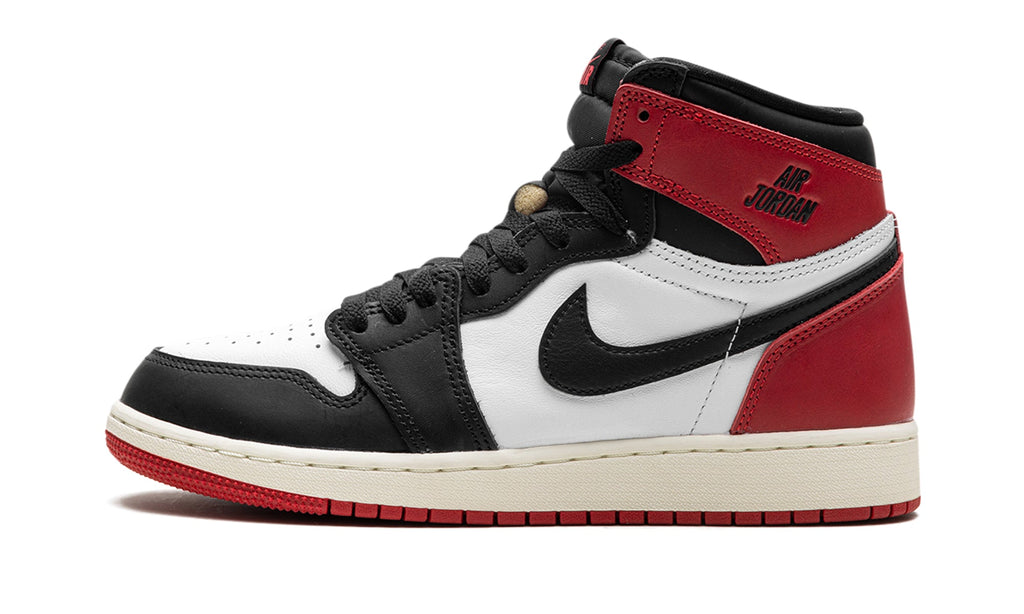 Air Jordan 1 Retro High OG Sneakers - White, Black and Red with Cream Midsole