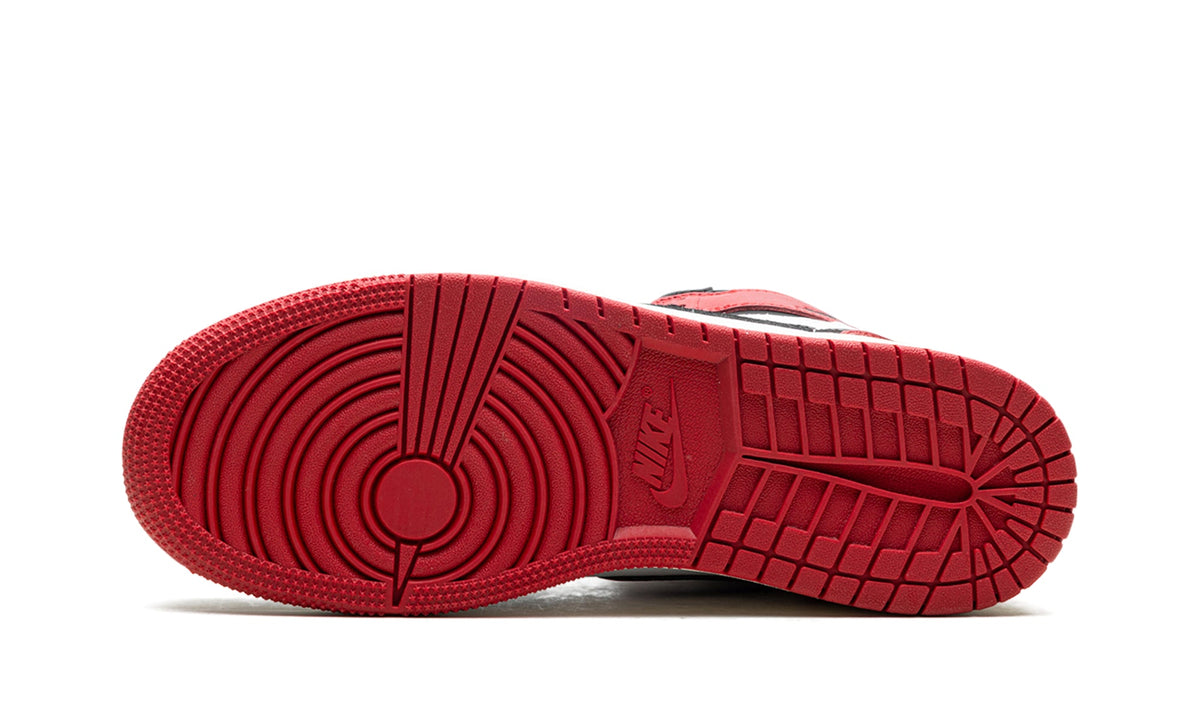 Air Jordan 1 Retro High OG Sneakers - White, Black and Red with Cream Midsole