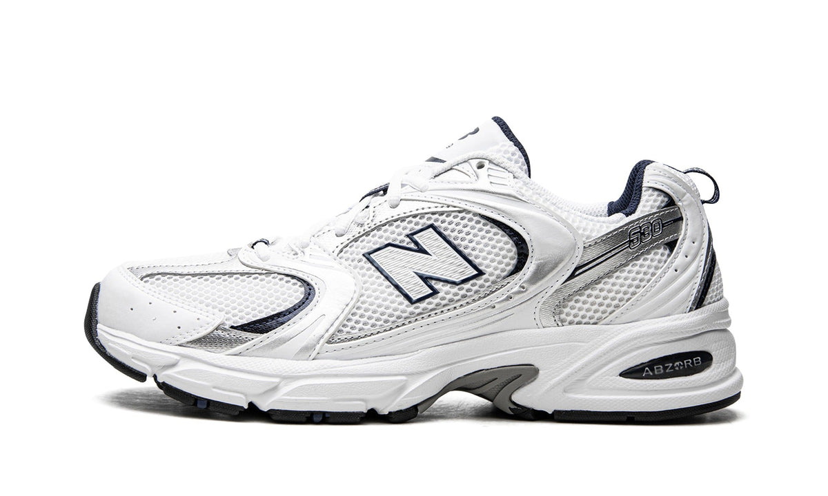 New Balance 530 Sneakers - White, Silver & Navy
