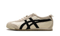Onitsuka Tiger Mexico 66 Sneakers - Cream with Black Stripes and Beige Overlays