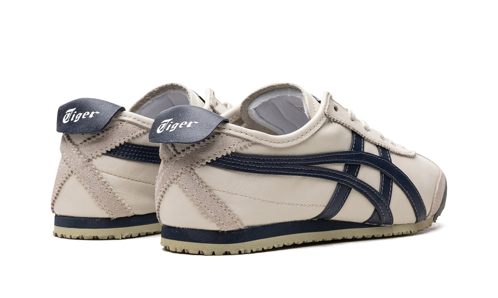 Onitsuka Tiger Mexico 66 Sneakers - Ivory & Navy with Beige Outsole