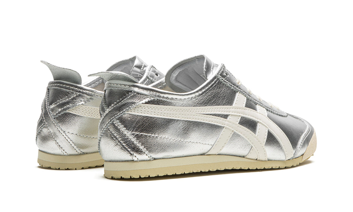 Onitsuka Tiger Mexico 66 Sneakers - Metallic Silver and Off-White