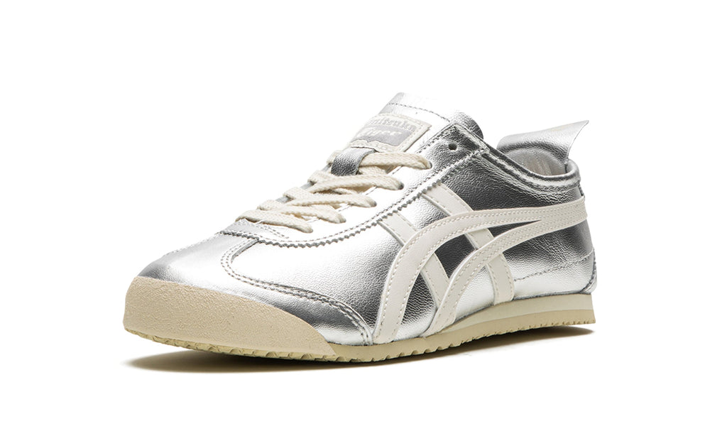 Onitsuka Tiger Mexico 66 Sneakers - Metallic Silver and Off-White