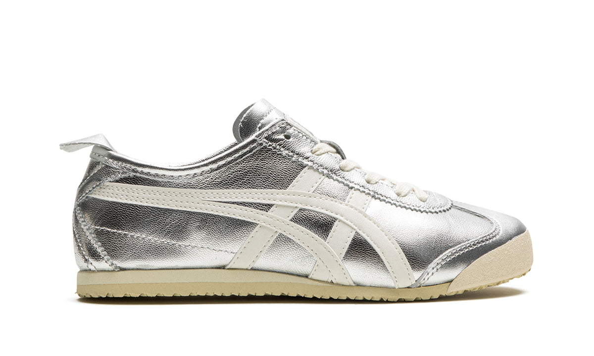 Onitsuka Tiger Mexico 66 Sneakers - Metallic Silver and Off-White