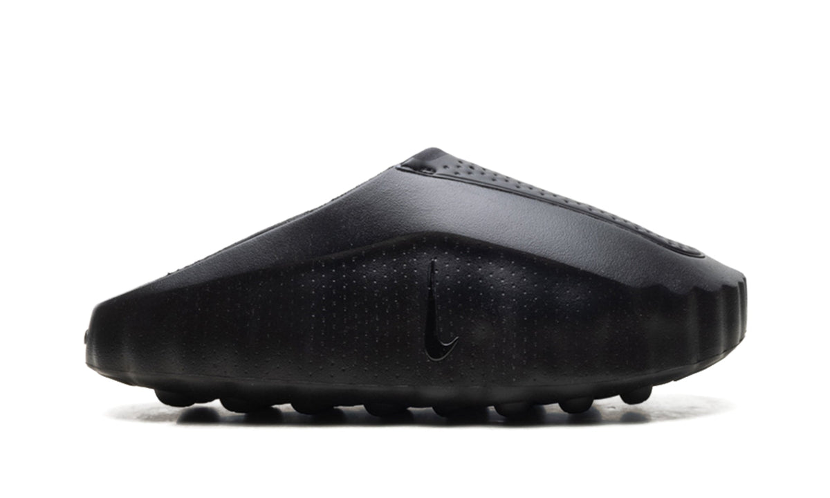 Nike Mind 001 Slip-On Mules - All Black with Circular Outsole Nodes