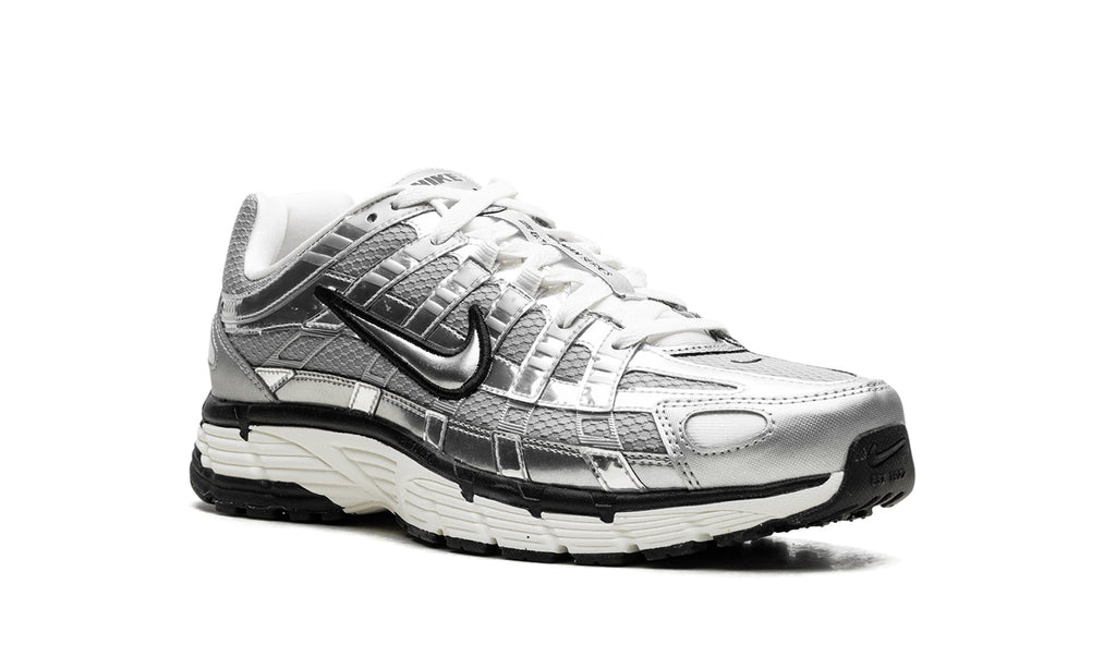 Nike P-6000 Sneakers - Metallic Silver, Grey and White with Black Details