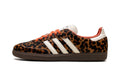 adidas Samba OG Sneakers – Leopard Print, Cream & Orange