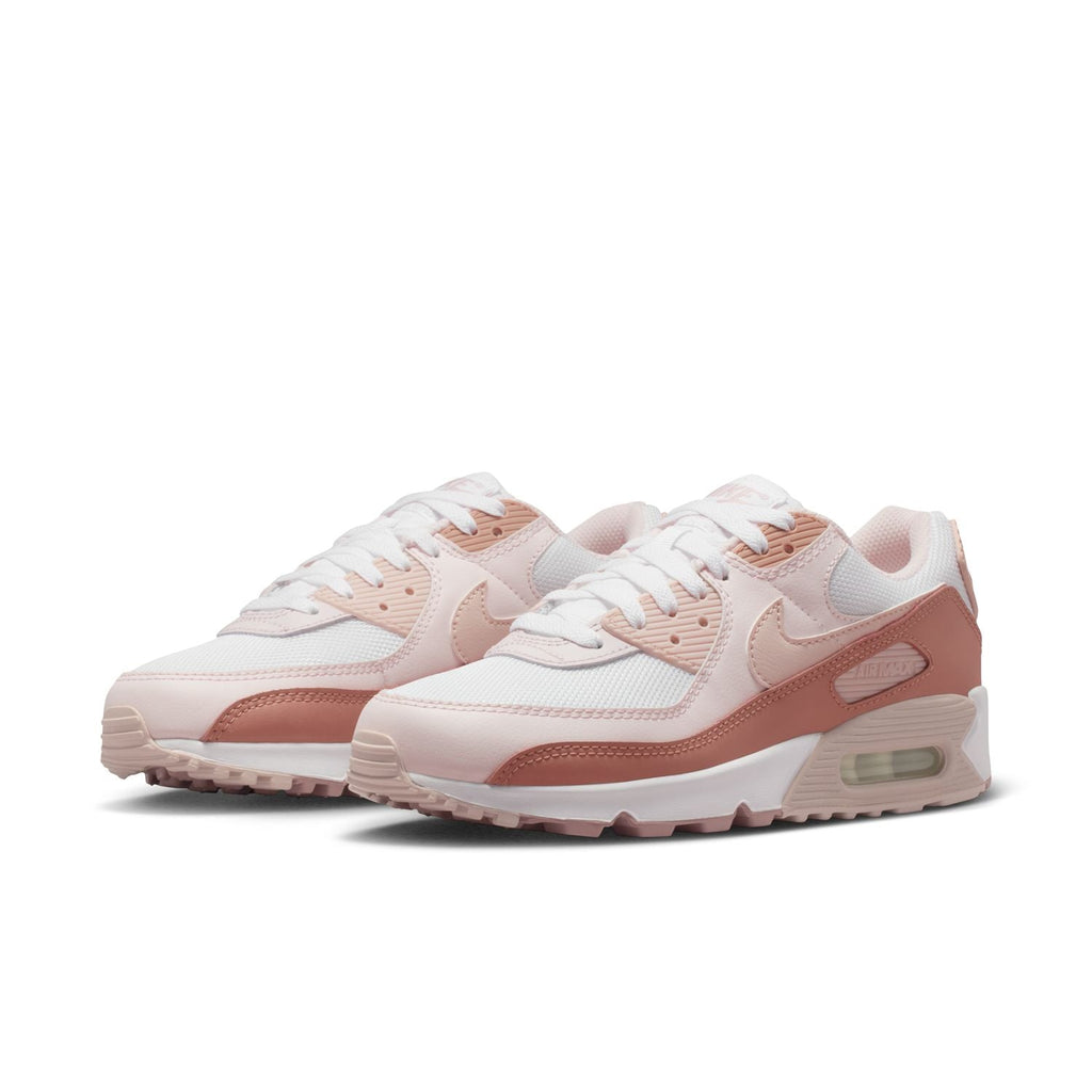 Nike Air Max 90 Sneakers – White, Blush Pink & Dusty Rose