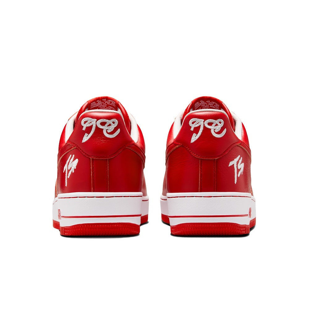 Nike Air Force 1 Low Sneakers – Red/White with TS Embroidery