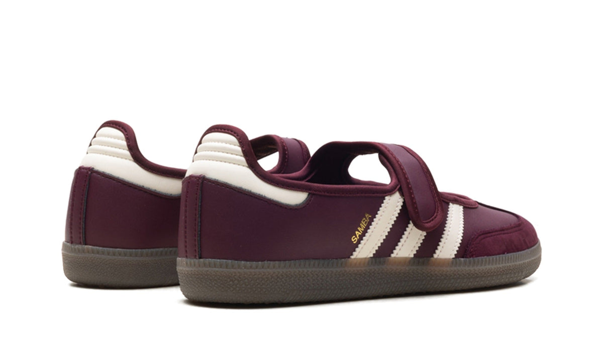 adidas Samba Jane OG Mary Jane Sneakers - Burgundy/Cream with Gum Sole