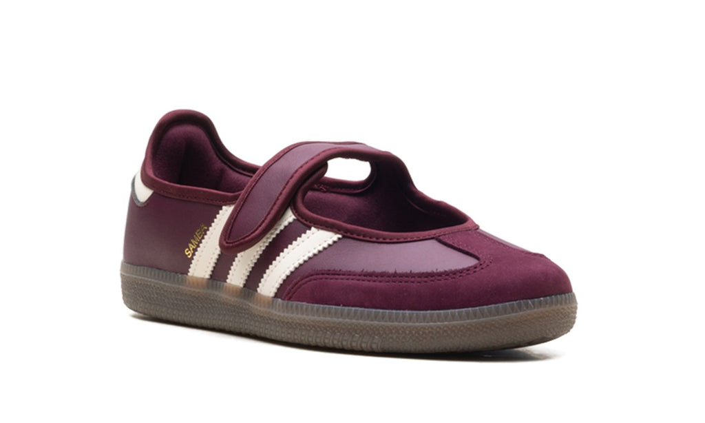 adidas Samba Jane OG Mary Jane Sneakers - Burgundy/Cream with Gum Sole