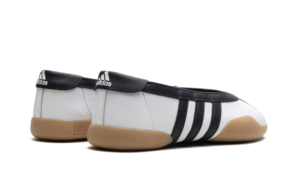 adidas Taekwondo Mei Ballet Flats - White and Black with Gum Sole