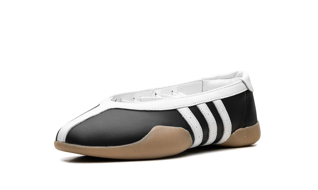 adidas Taekwondo Mei Ballet Flats - Black and White with Gum Sole