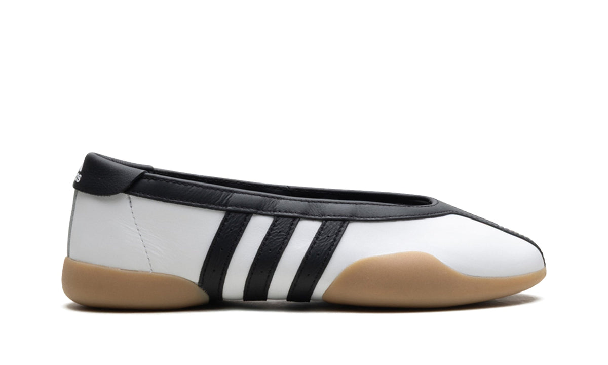 adidas Taekwondo Mei Ballet Flats - White and Black with Gum Sole