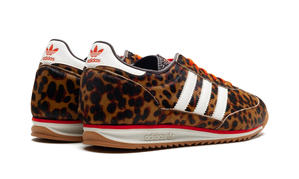 adidas SL 72 Sneakers – Leopard Print, White & Orange
