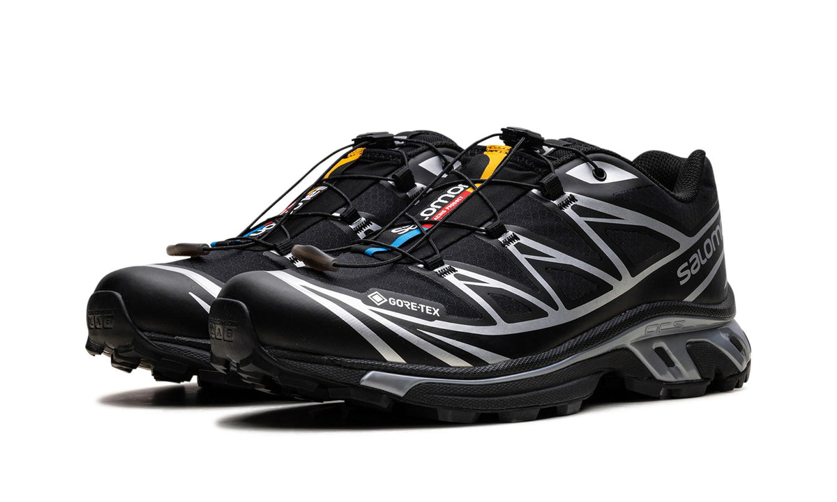 Salomon XT-6 GORE-TEX Sneakers in Black & Silver