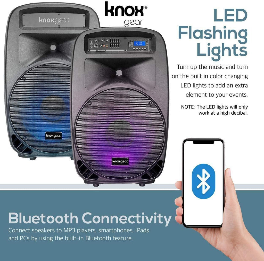 8 Piece Portable PA System with Microphone and Bluetooth U55407