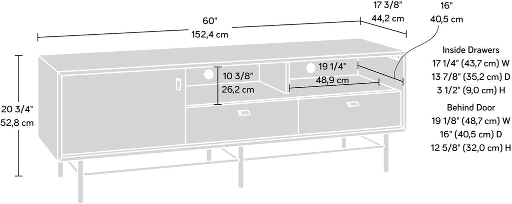 Credenza, Sky Oak Finish O5396