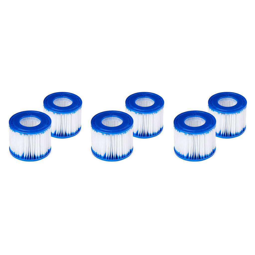 6 Person Inflatable Spa with Filters and Chlorine Starter Kit S665698