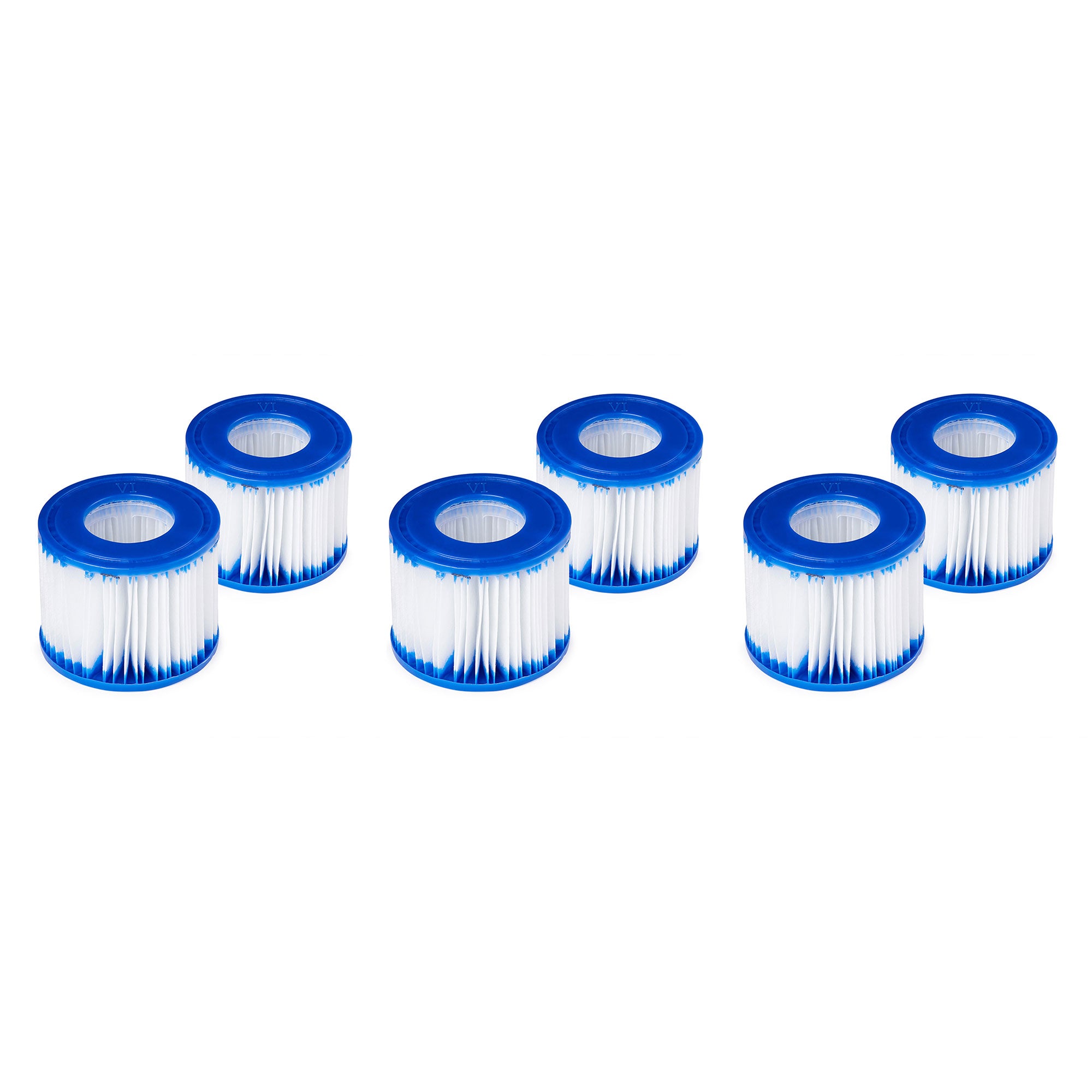 6 Person Inflatable Spa with Filters and Chlorine Starter Kit S665698