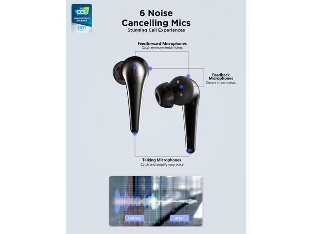 True Wireless Earbuds with Active Noise Cancelling F732650
