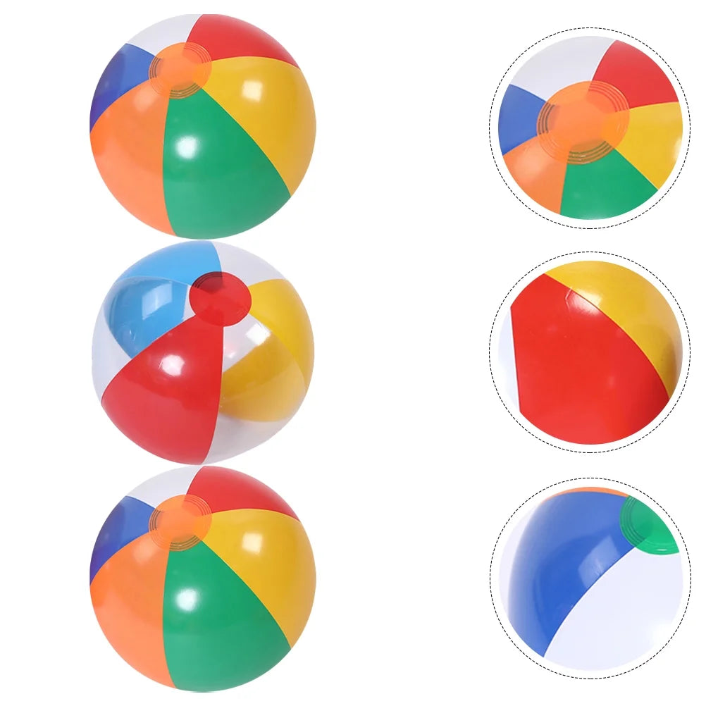 3Pcs Inflatable Beach Ball Pool Water Toy Q82228