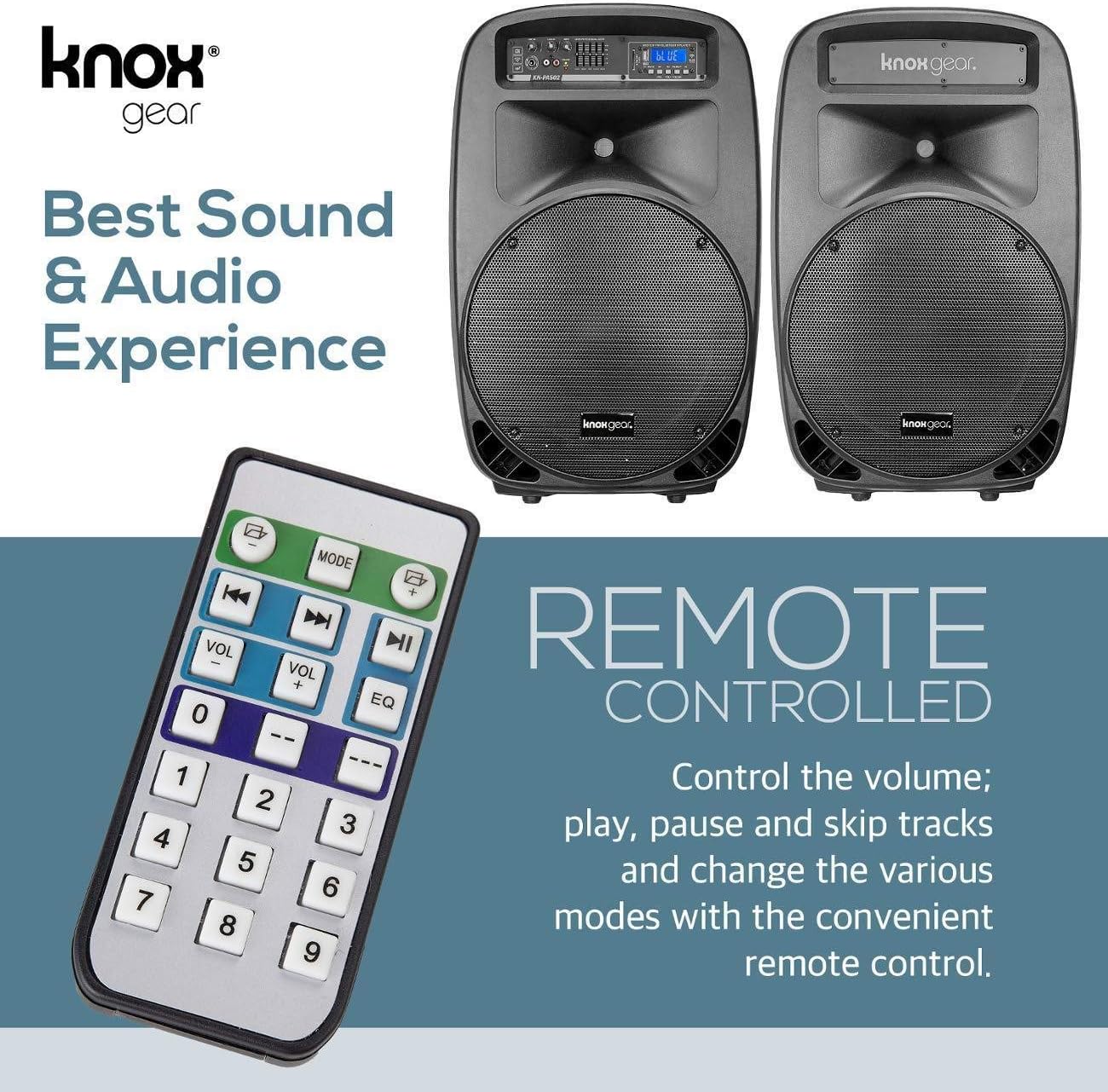 8 Piece Portable PA System with Microphone and Bluetooth U55407