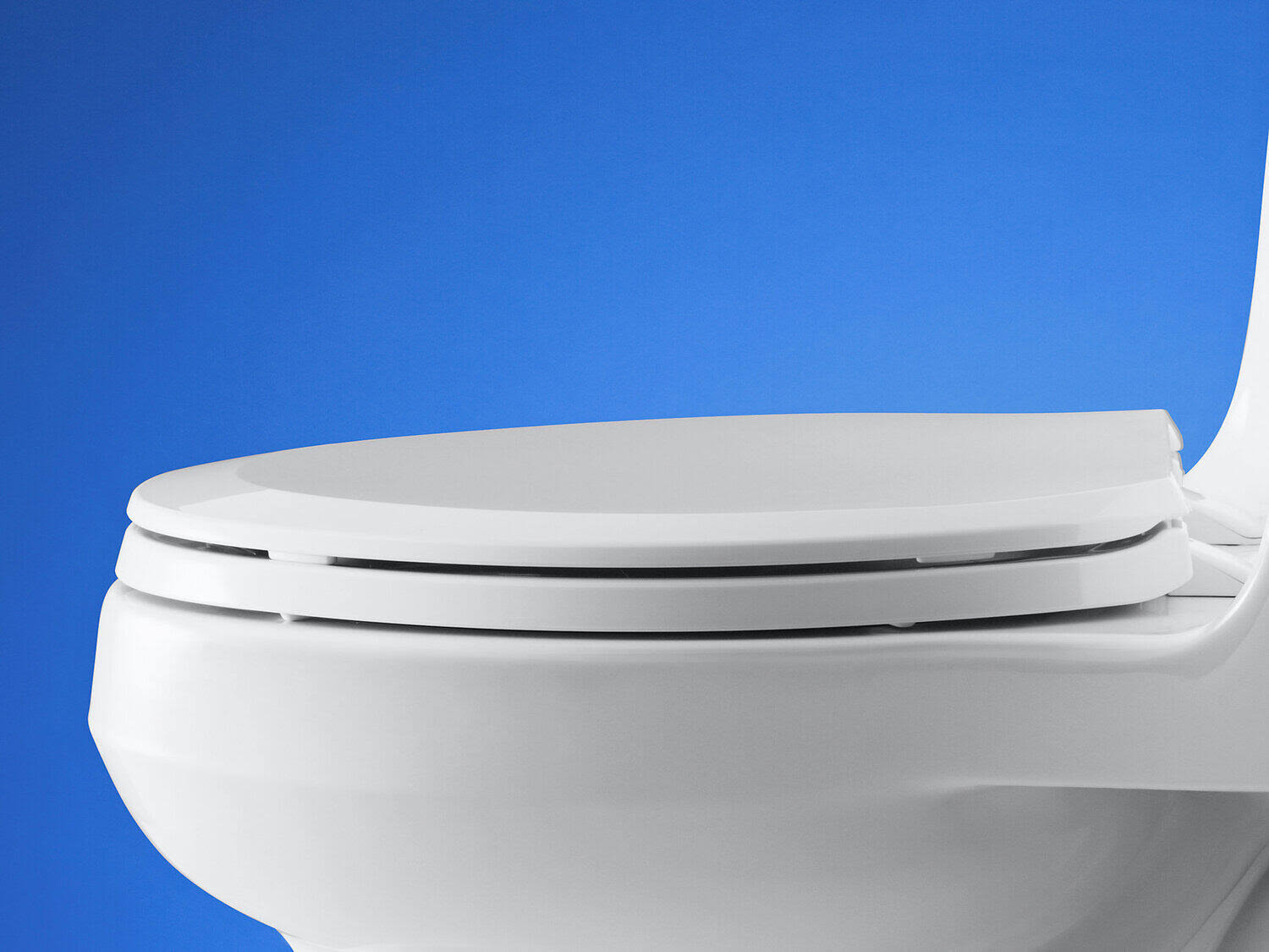 Elongated Toilet Seat with Quick-Release Hinges H683053