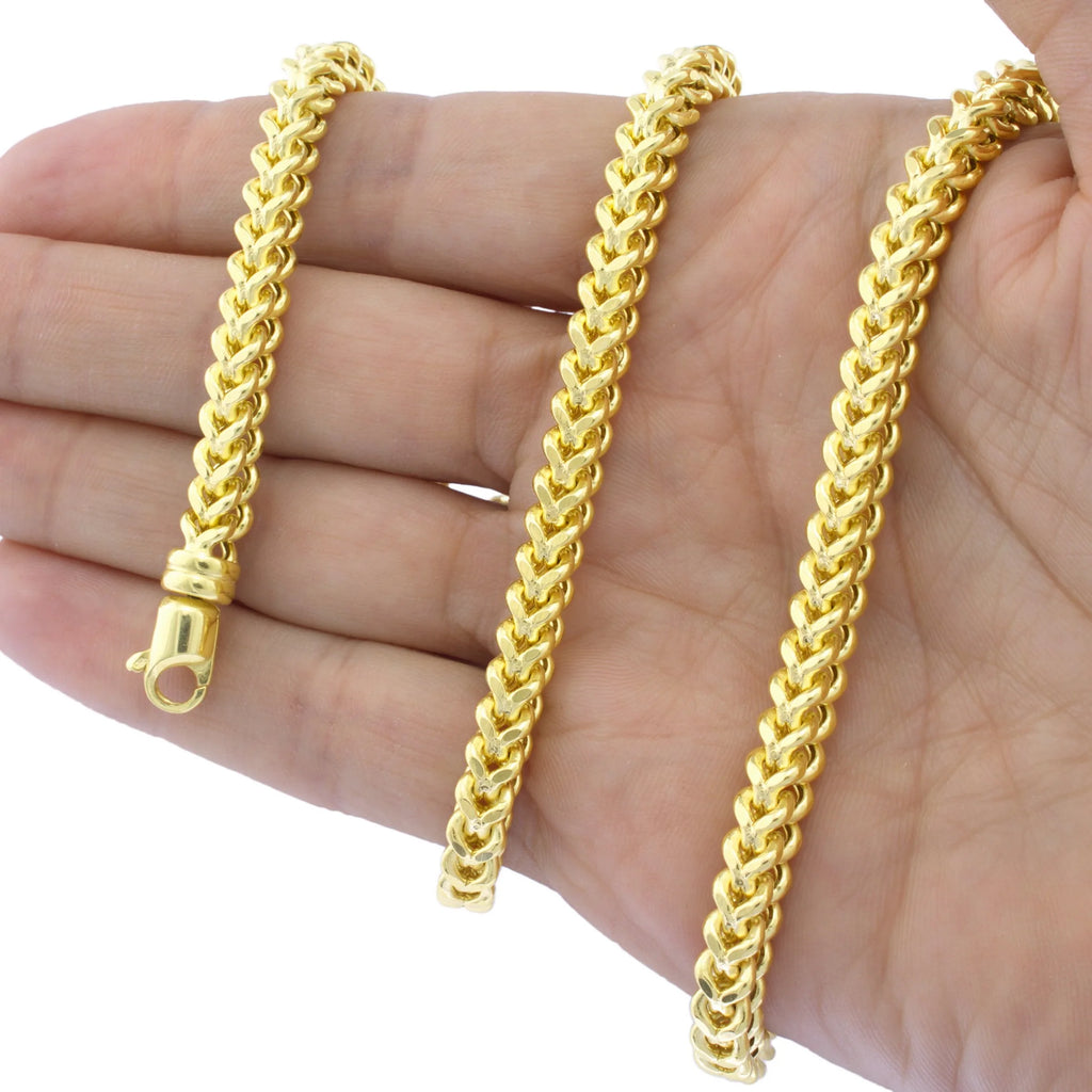10k Yellow Gold 5mm Franco Chain Bracelet P26687