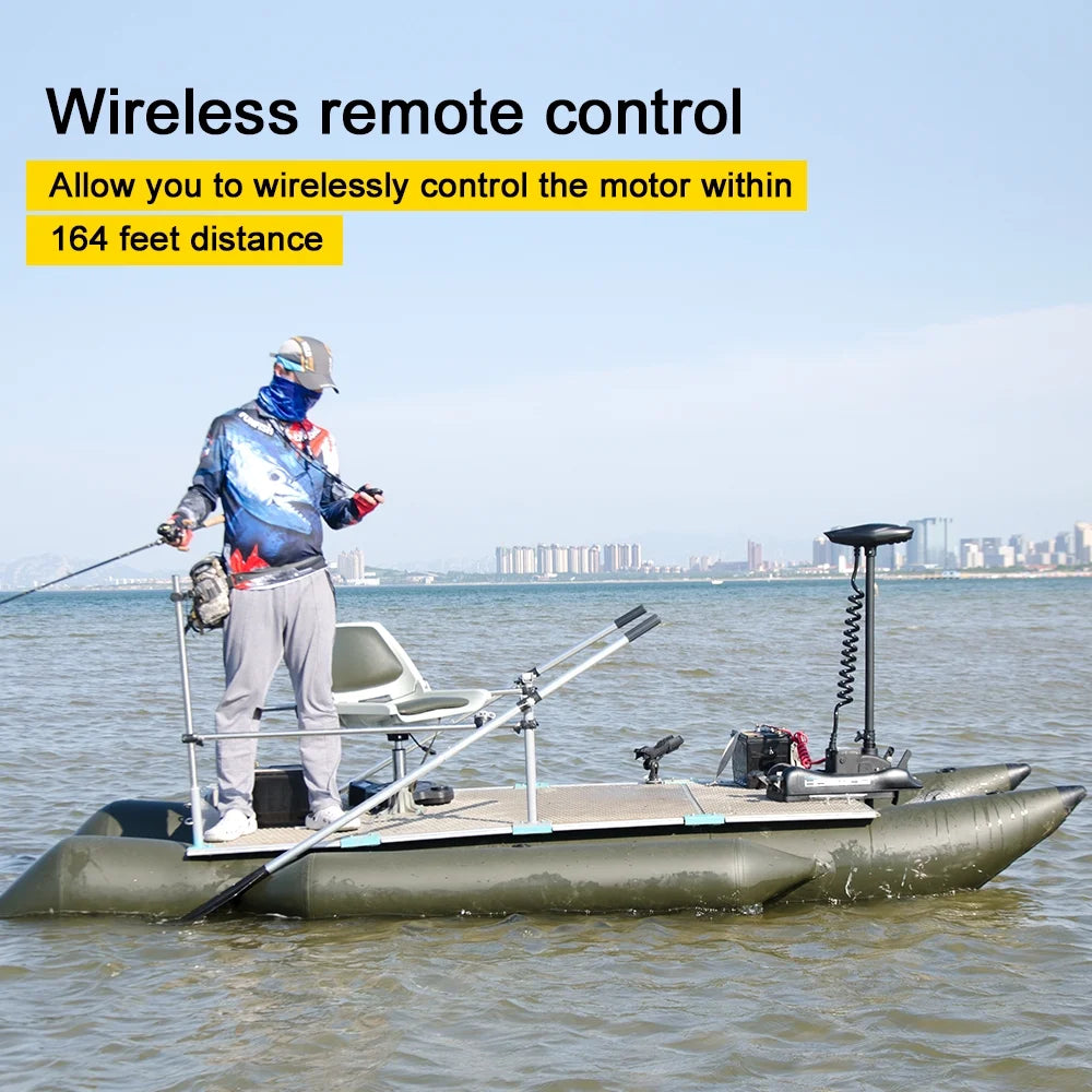 12V 55LBS 48inch Bow Mount Trolling Motor with Wireless Remote Control M486