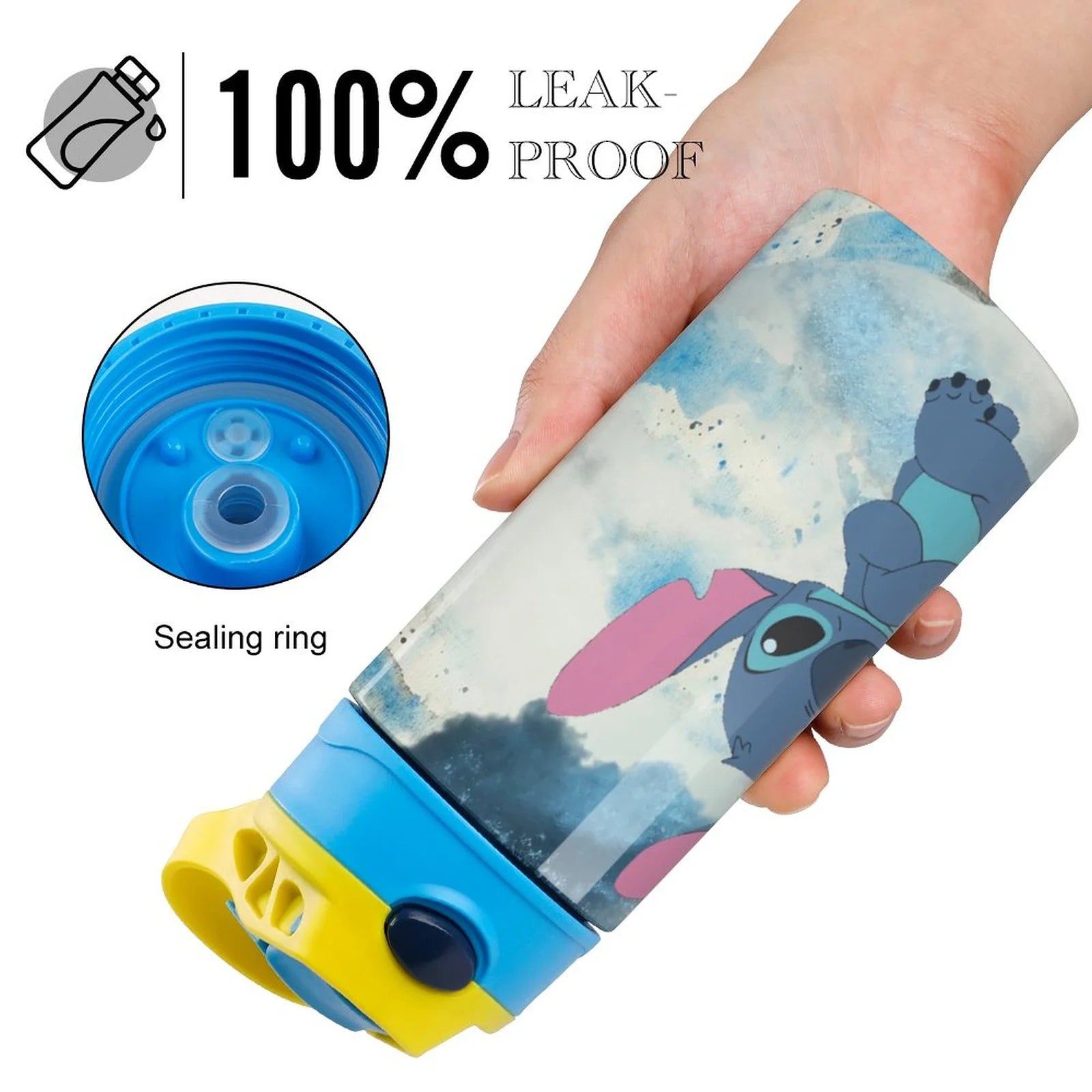 Stainless Steel Vacuum Insulated Water Bottle With Straw D68764