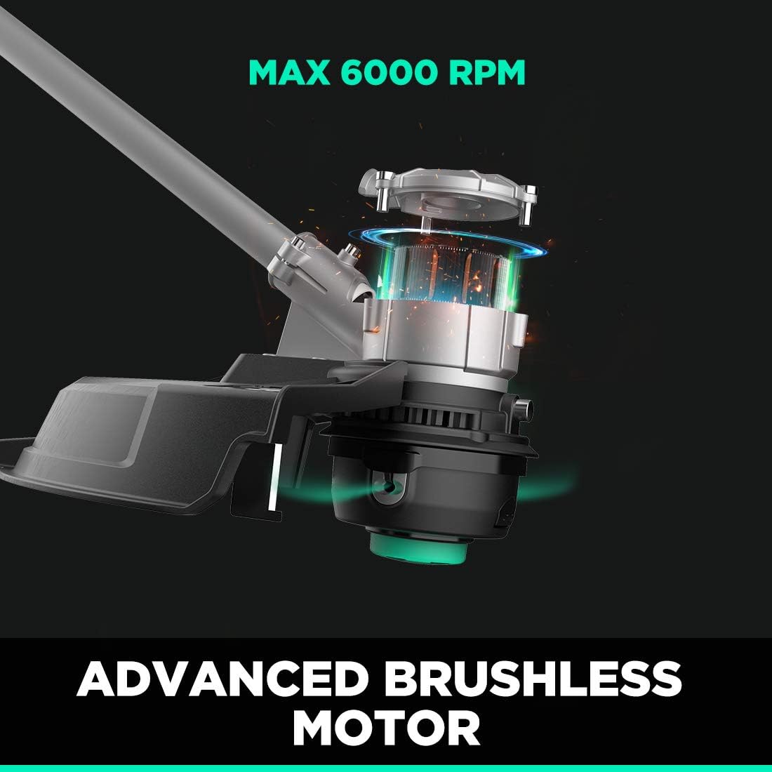40V Cordless String Trimmer and Brush Cutter with 2.0Ah Battery & Charger F357958