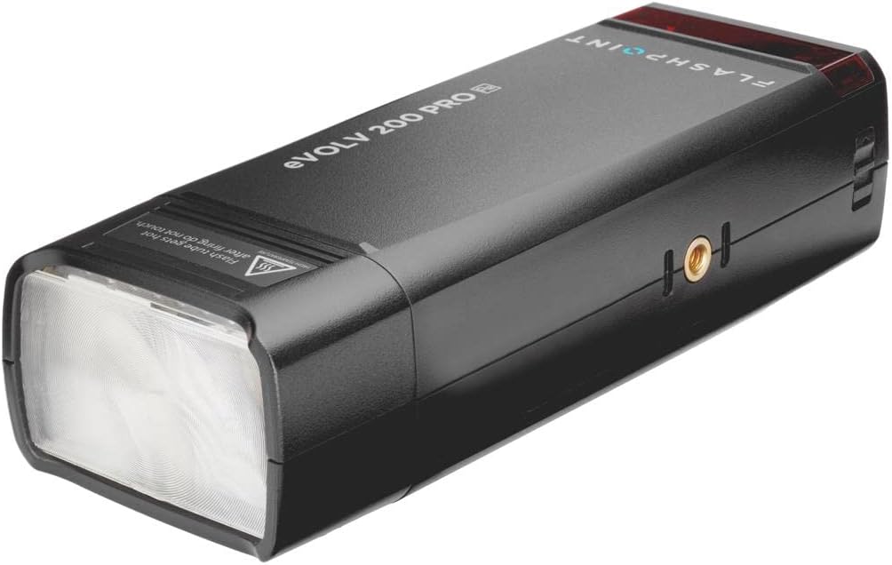 200Ws Pocket Flash Strobe with Bare Bulb and Speedlite Fresnel Flash Head B85324
