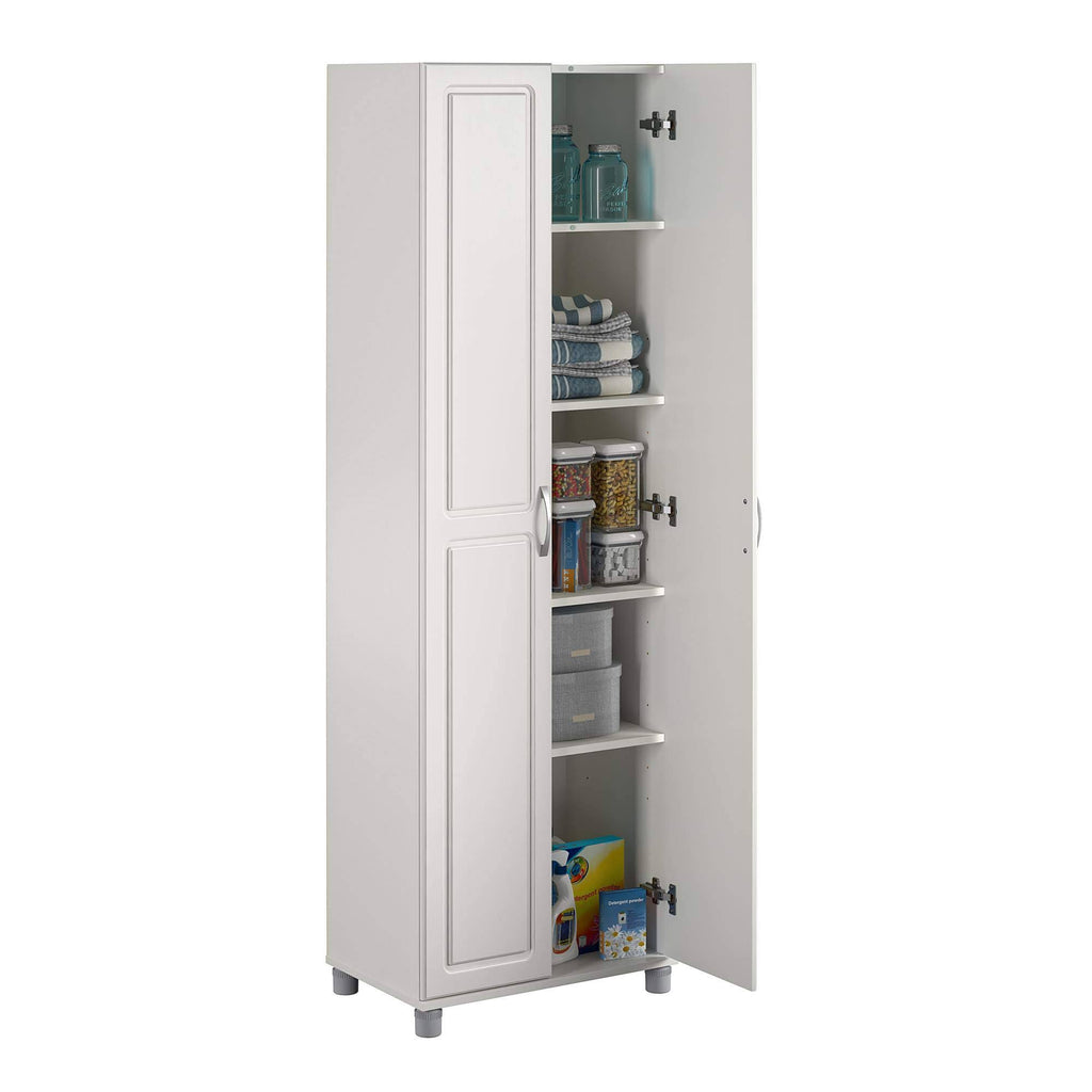 White Utility Storage Cabinet I79403