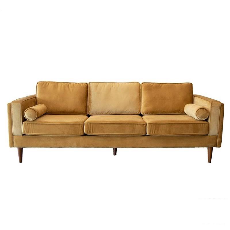 Gold Velvet Sofa I783