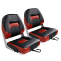Black/Red Folding Fishing Boat Seat, Set of 2 I601