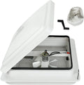 White 12V RV Roof Vent Fan with 6 Blades T628811