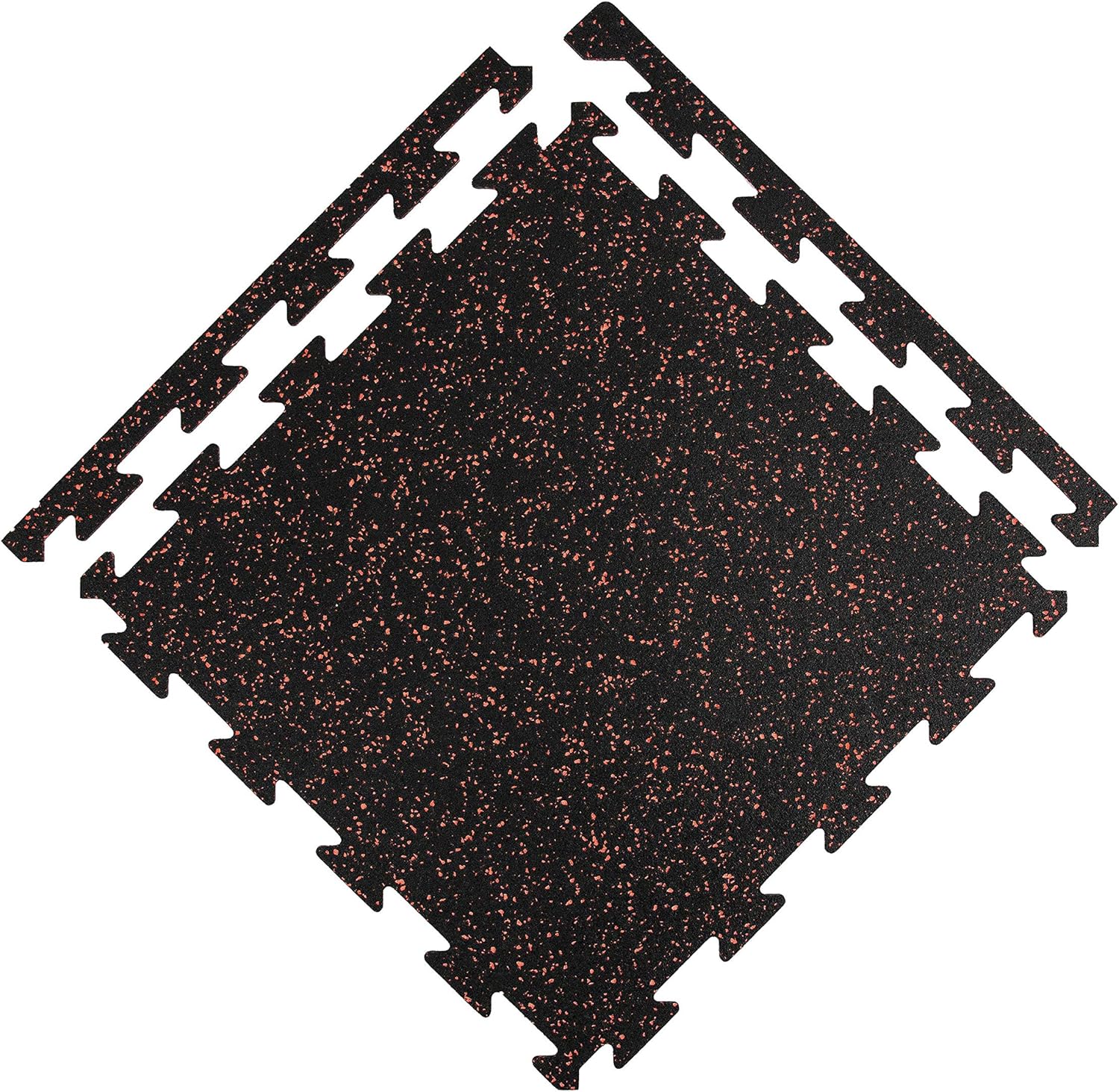 1/4 Inch Thick Eco-Lock Rubber Interlocking Floor Tiles P845570
