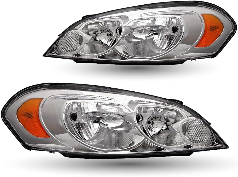Headlight Assembly for 2006-2013 Chevrolet Impala, 2014-2016 Chevy Impala Limited, 2006-2007 Chevy Monte Carlo, Driver & Passenger Side B276524