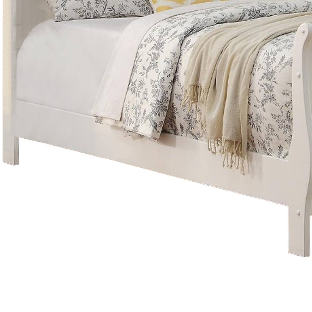 White Wooden Twin Bed P378882