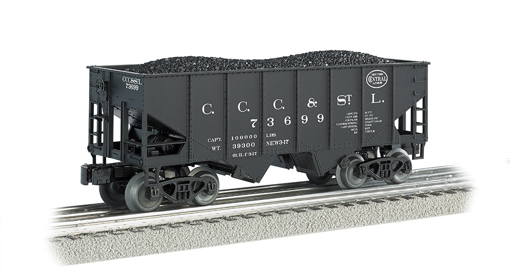 O Scale 3-Rail 55-Ton 2-Bay Hopper P86132