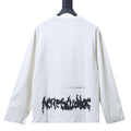 AC Logo long-sleeve gothic t-shirt white