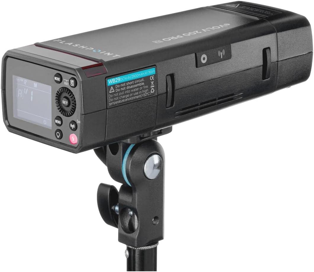 200Ws Pocket Flash Strobe with Bare Bulb and Speedlite Fresnel Flash Head B85324