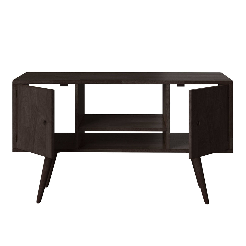 Brown Wood Entertainment Cabinet with Doors W204428