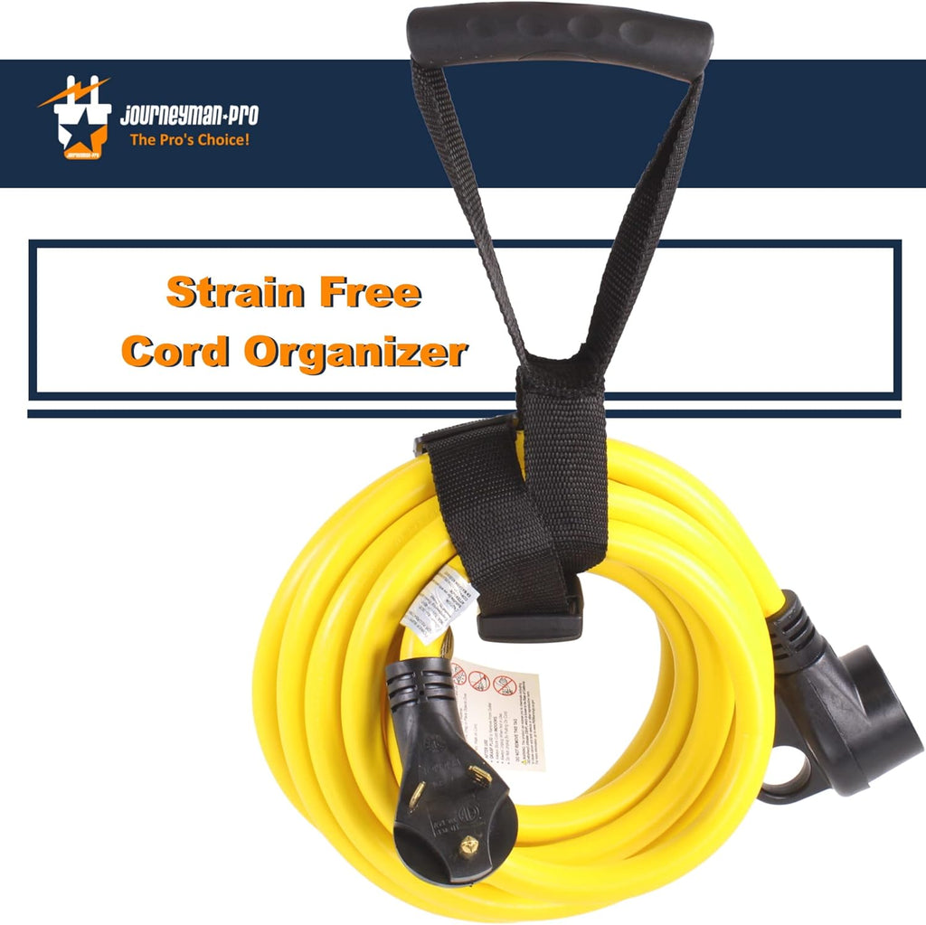 30A RV Power Extension Cord, 15 Feet, 125V, 30 AMP, Twist Lock L465