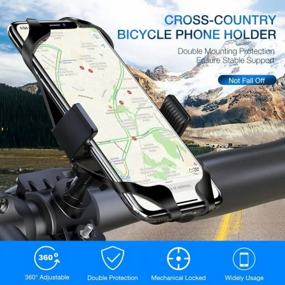 Handlebar Silicone Holder Bike Non-Slip Strap Shockproof I454294