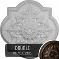Bonetti Ceiling Medallion, Hand-Painted Bronze H618