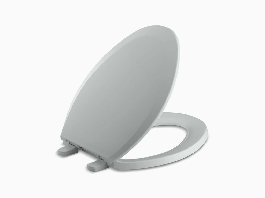 Elongated Toilet Seat with Quick-Release Hinges H683053